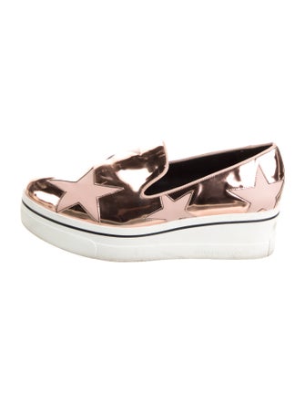 Stella McCartney Patent Leather Printed Loafer Sneakers