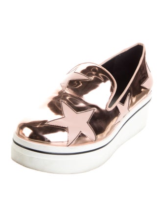 Stella McCartney Patent Leather Printed Loafer Sneakers