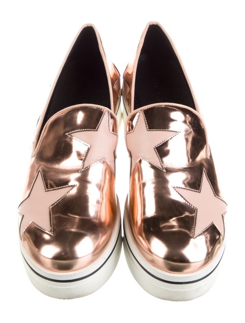 Stella McCartney Patent Leather Printed Loafer Sneakers