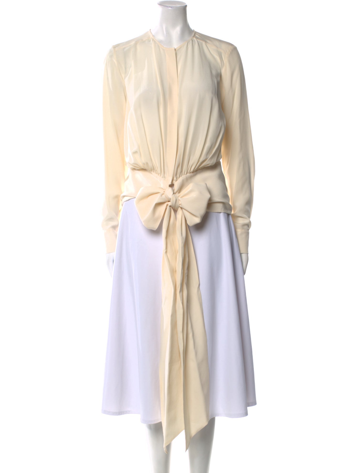 Stella McCartney Silk Mock Neck Blouse