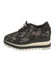 Stella McCartney Lace Lace Pattern Wedge Sneakers