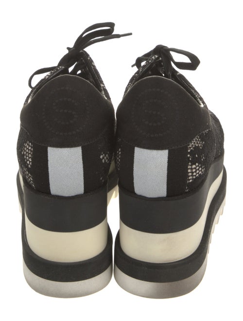 Stella McCartney Lace Lace Pattern Wedge Sneakers