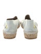 Stella McCartney Denim Embroidered Accent Espadrilles
