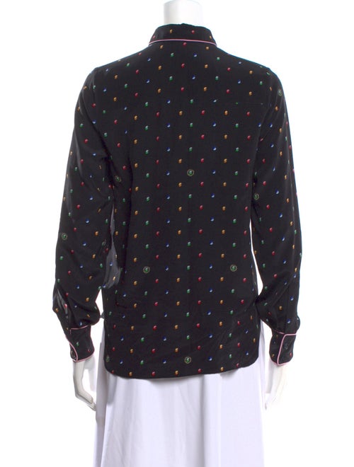 Stella McCartney Silk Printed Button-Up Top