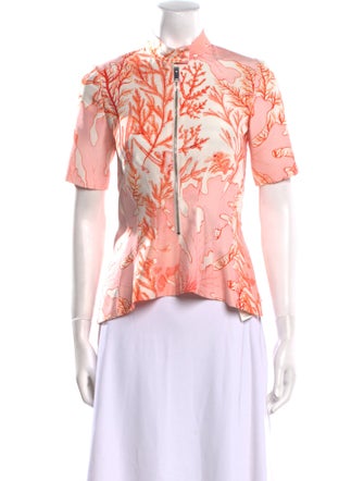 Stella McCartney Silk Floral Print Top