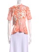 Stella McCartney Silk Floral Print Top