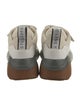 Stella McCartney Leather Colorblock Pattern Chunky Sneakers