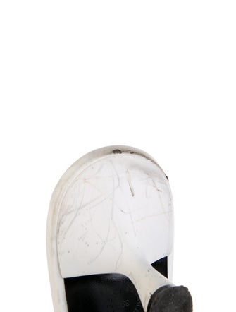 Stella McCartney Vegan Leather Chain-Link Accents Slides