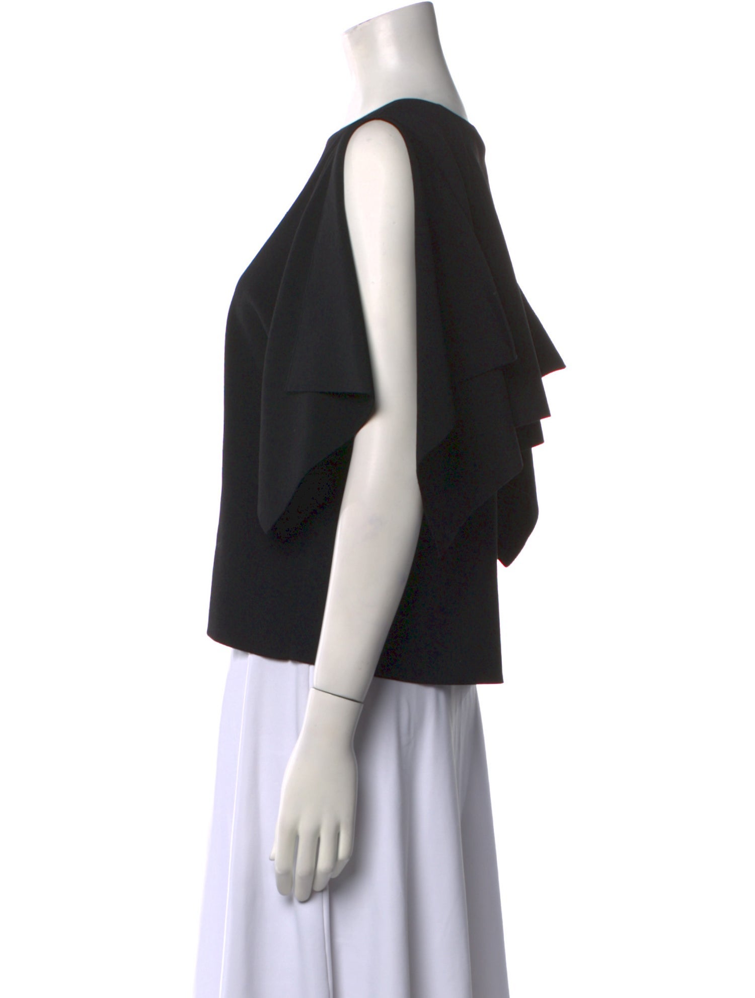 Stella McCartney Bateau Neckline Short Sleeve Crop Top