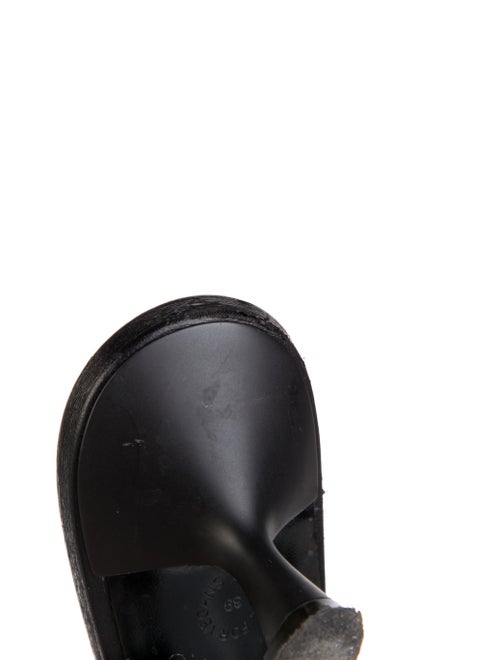 Stella McCartney Vegan Leather Chain-Link Accents Slides