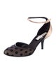 Stella McCartney Satin Printed D'Orsay Pumps