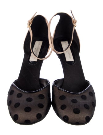 Stella McCartney Satin Printed D'Orsay Pumps