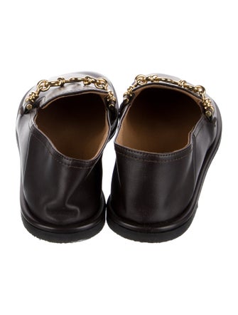 Stella McCartney Vegan Leather Chain-Link Accents Loafers