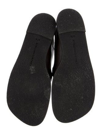 Stella McCartney Vegan Leather Chain-Link Accents Loafers