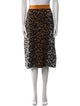 Stella McCartney Animal Print Knee-Length Skirt