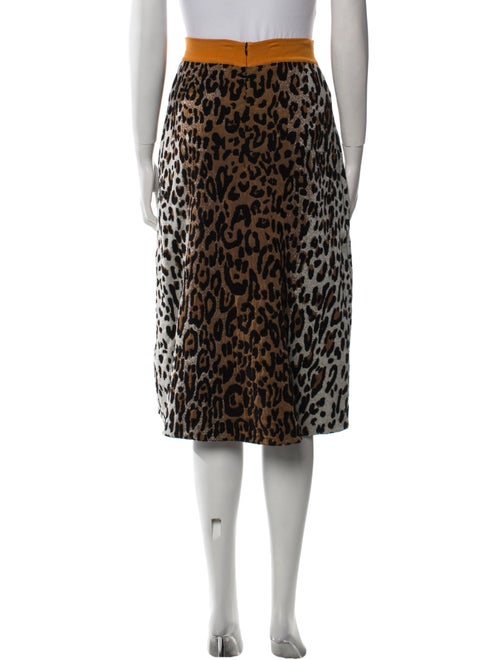 Stella McCartney Animal Print Knee-Length Skirt