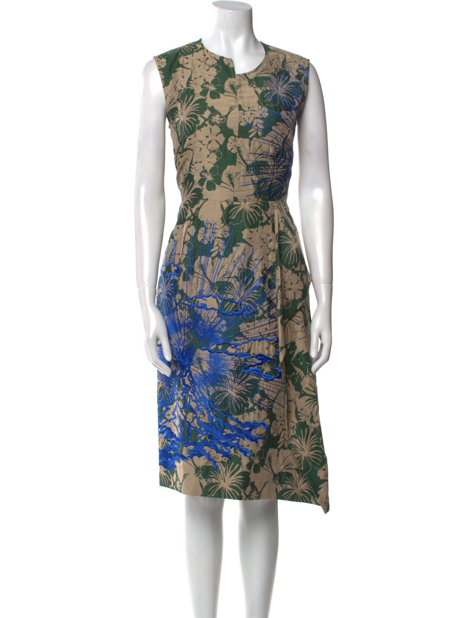Stella McCartney Floral Print Midi Length Dress