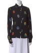Stella McCartney Silk Printed Button-Up Top