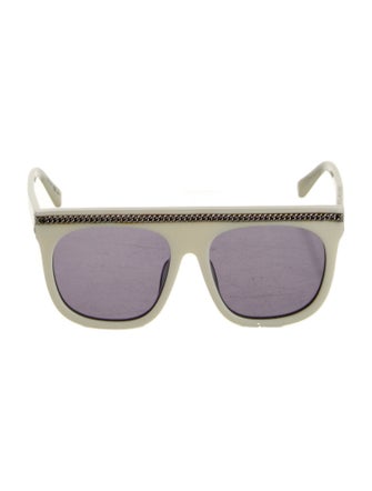 Stella McCartney Chain-Link Accent Wayfarer Sunglasses