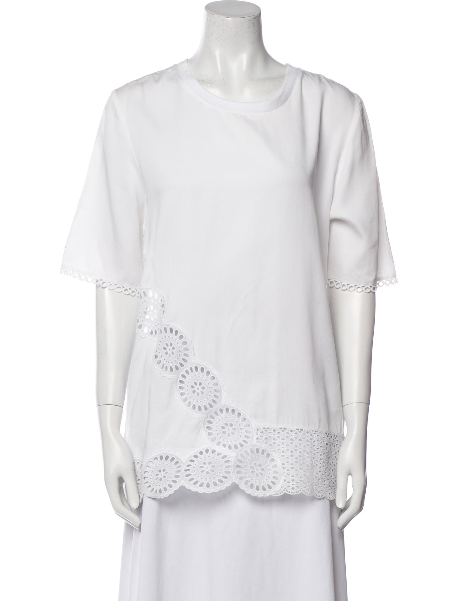 Stella McCartney Scoop Neck Short Sleeve Top