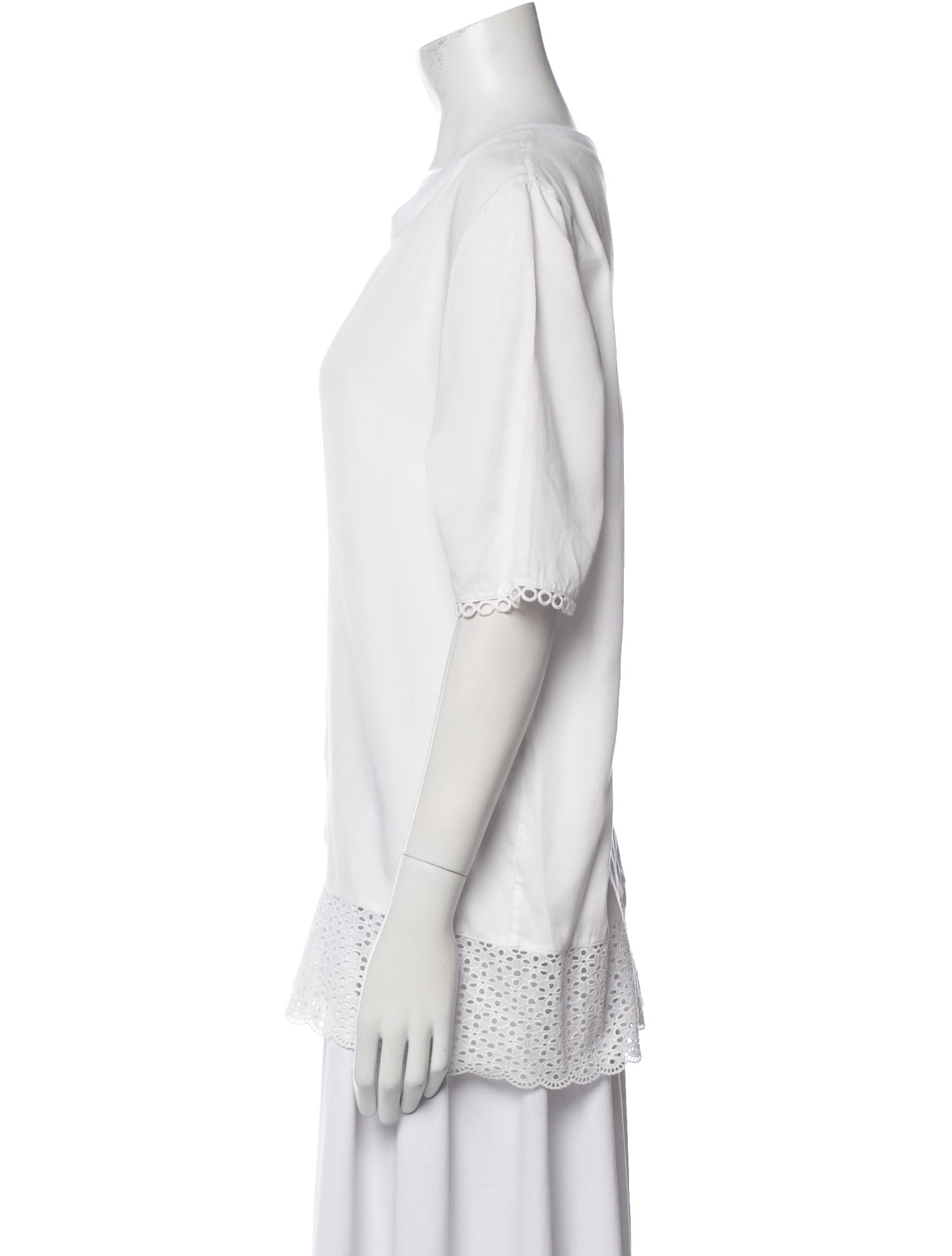 Stella McCartney Scoop Neck Short Sleeve Top