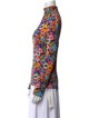 Stella McCartney Floral Print Turtleneck Blouse