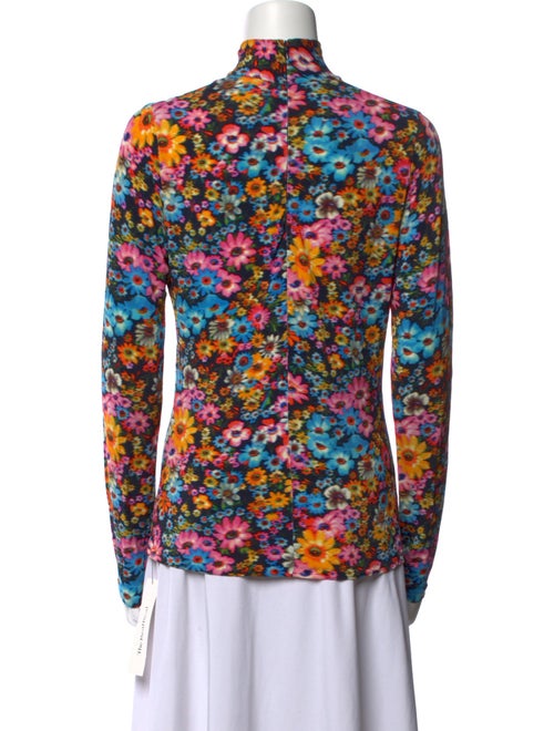 Stella McCartney Floral Print Turtleneck Blouse