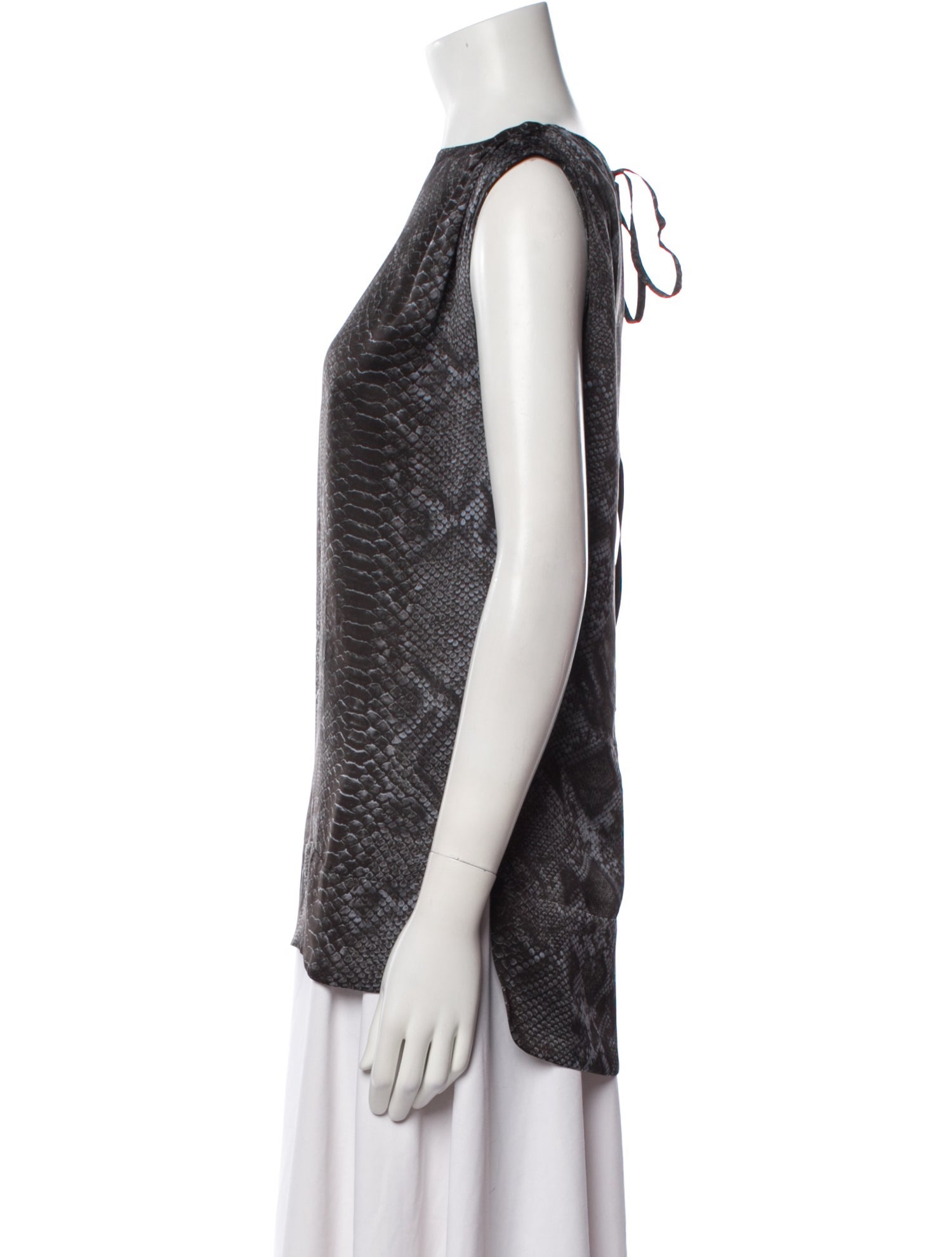 Stella McCartney Silk Bateau Neckline Top