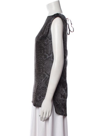 Stella McCartney Silk Bateau Neckline Top