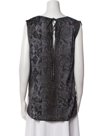 Stella McCartney Silk Bateau Neckline Top