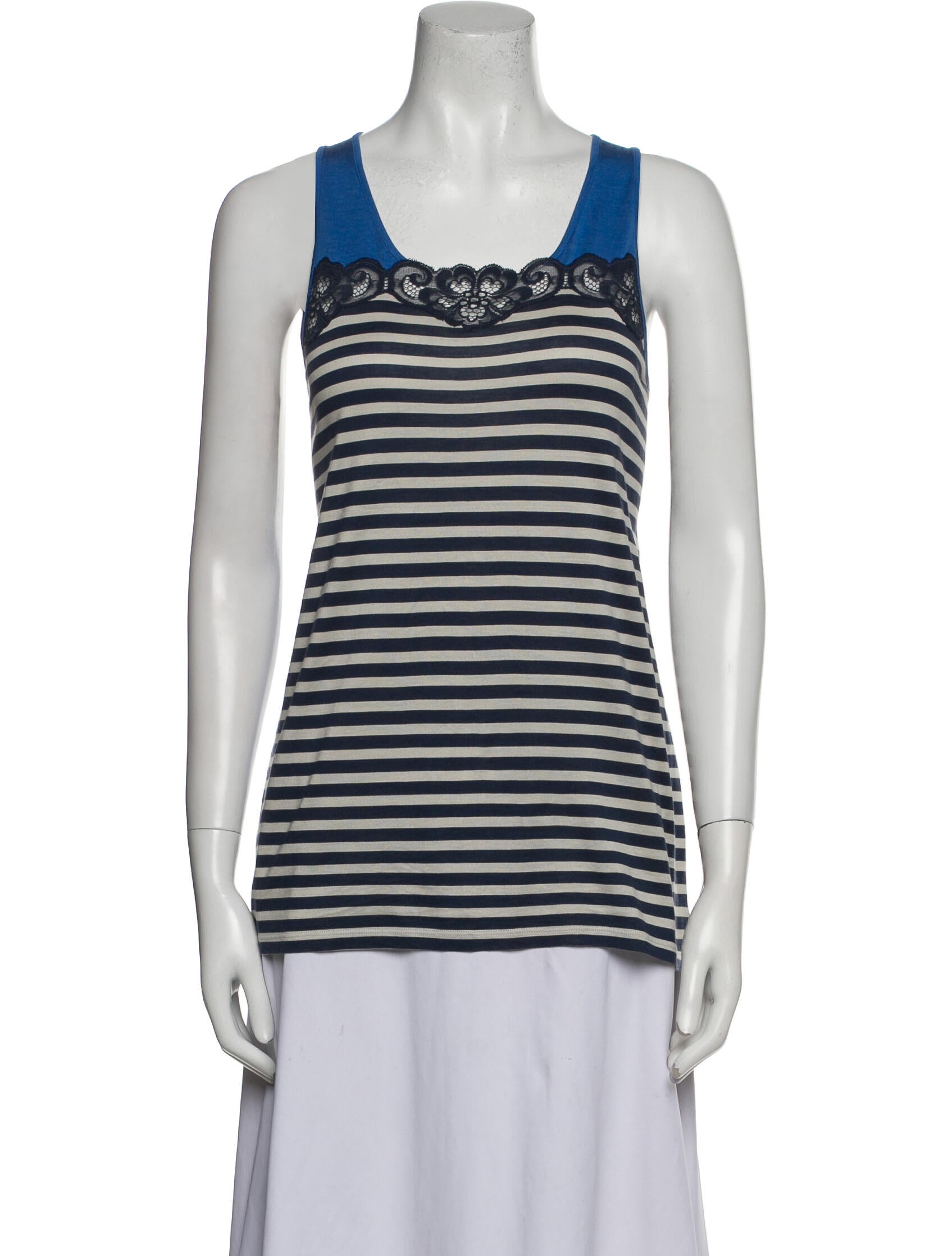 Stella McCartney Silk Striped Top