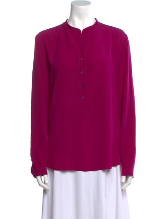 Stella McCartney Silk Crew Neck Blouse