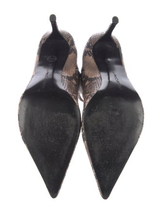 Stella McCartney Embossed Leather Animal Print Sock Boots