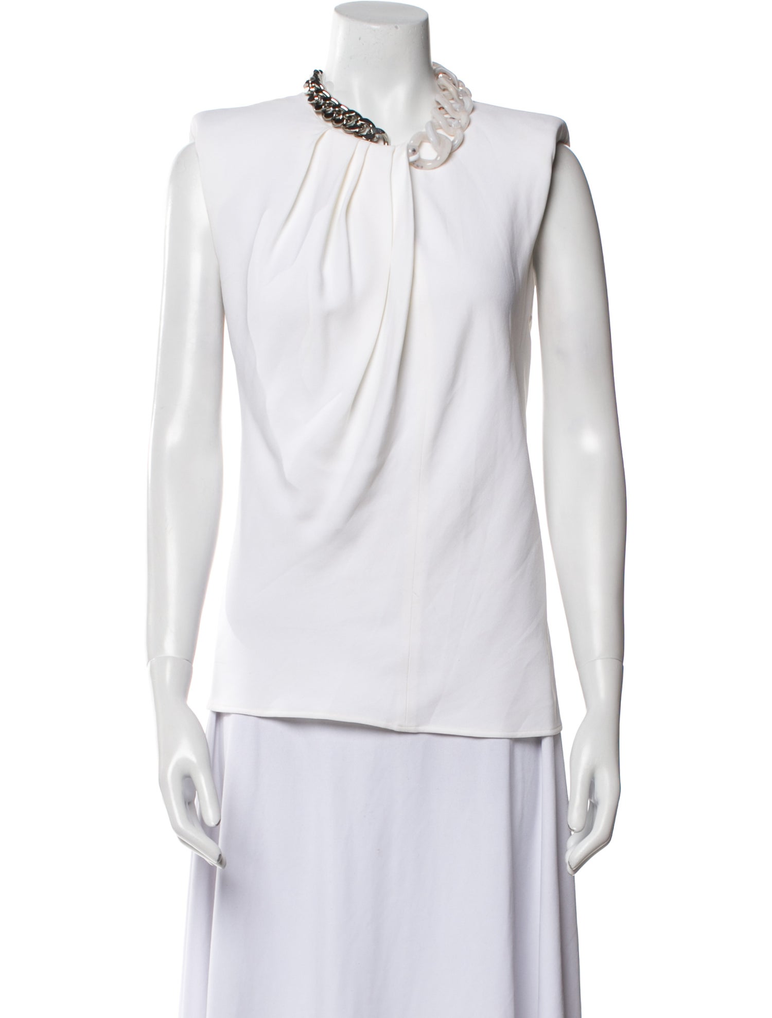 Stella McCartney Cowl Neck Sleeveless Blouse