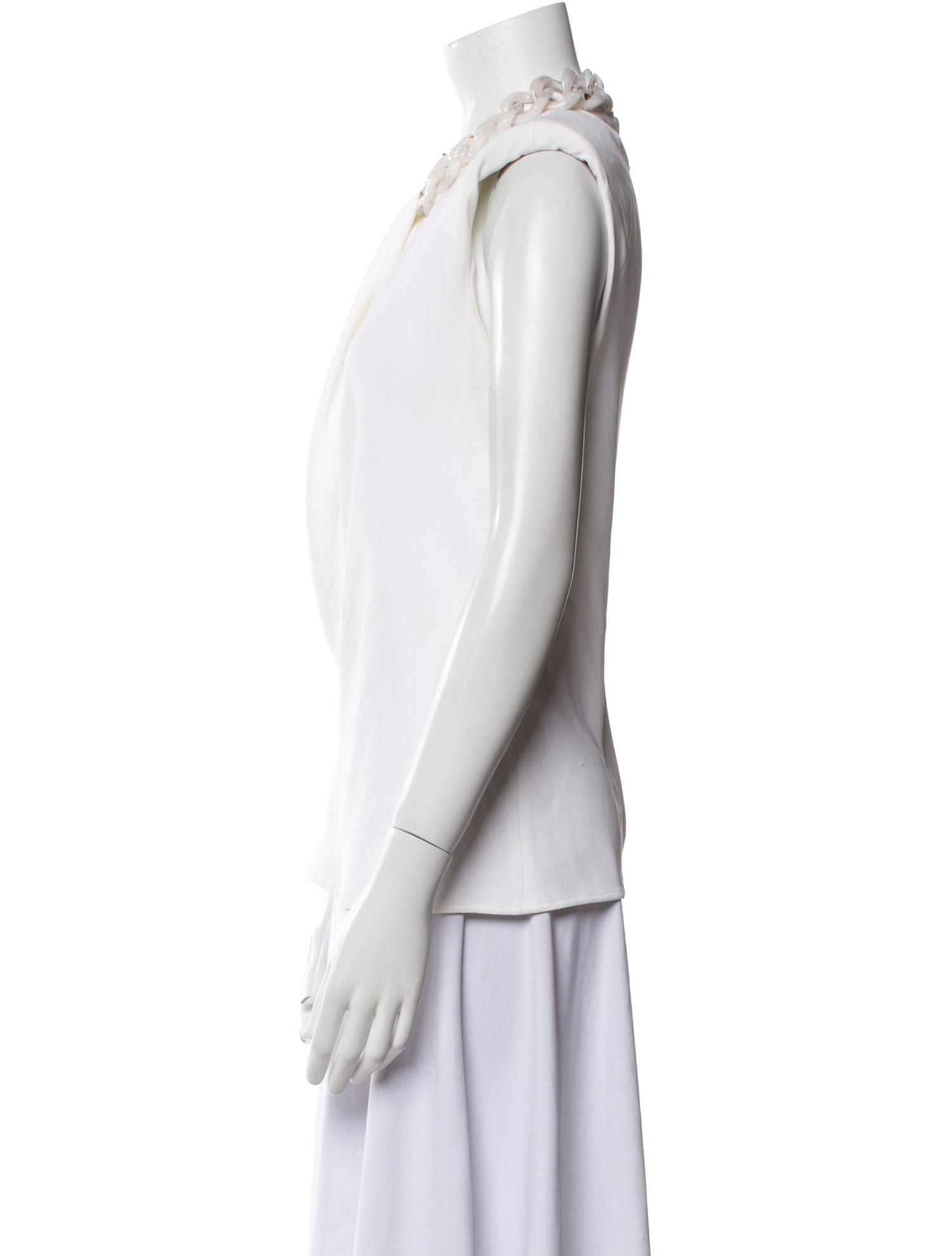 Stella McCartney Cowl Neck Sleeveless Blouse