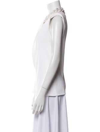 Stella McCartney Cowl Neck Sleeveless Blouse