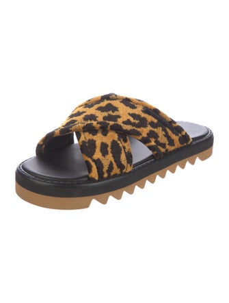 Stella McCartney Animal Print Slides