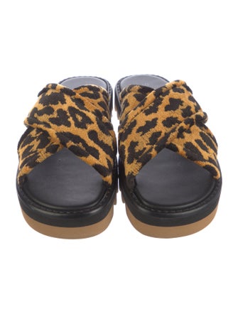 Stella McCartney Animal Print Slides
