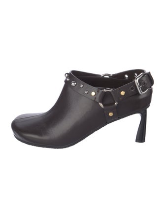 Stella McCartney Leather Studded Accents Mules