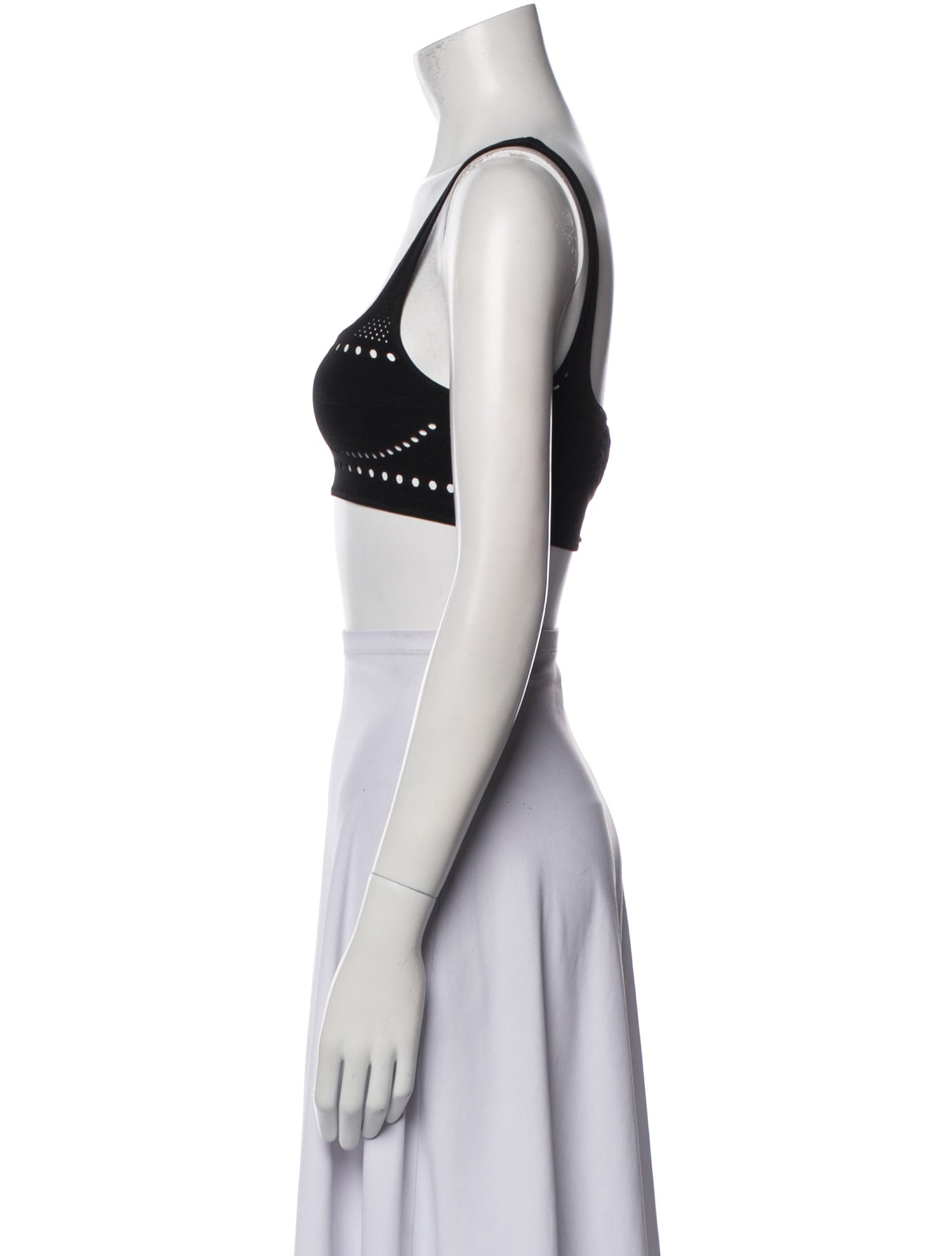 Stella McCartney Square Neckline Sleeveless Crop Top