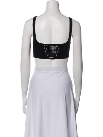 Stella McCartney Square Neckline Sleeveless Crop Top