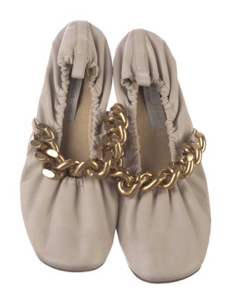 Stella McCartney Vegetarian Leather Chain-Link Accents Mules