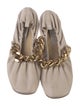 Stella McCartney Vegetarian Leather Chain-Link Accents Mules