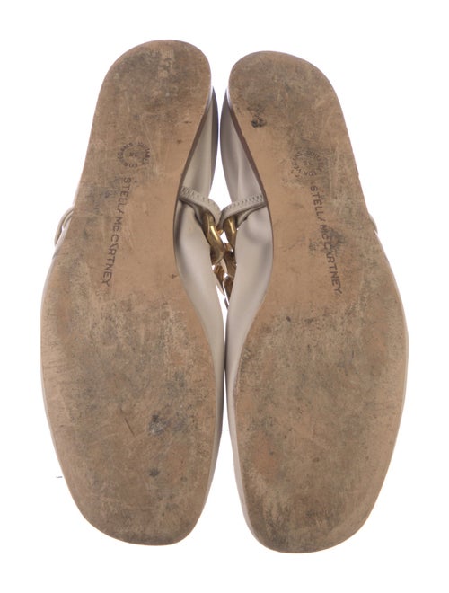 Stella McCartney Vegetarian Leather Chain-Link Accents Mules