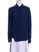 Stella McCartney Silk Long Sleeve Button-Up Top