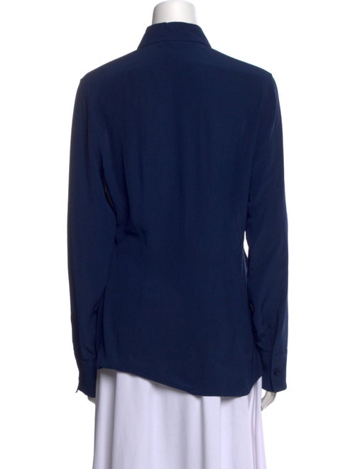 Stella McCartney Silk Long Sleeve Button-Up Top
