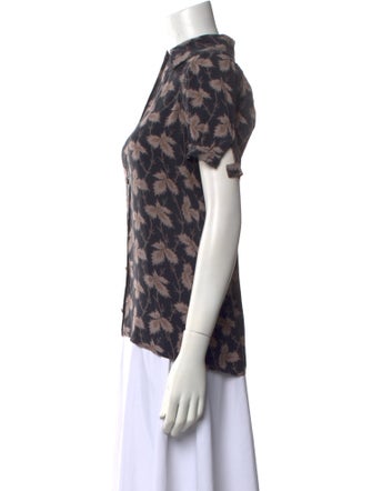 Stella McCartney Printed Mock Neck Top