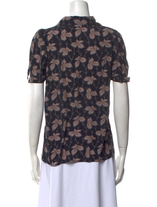 Stella McCartney Printed Mock Neck Top