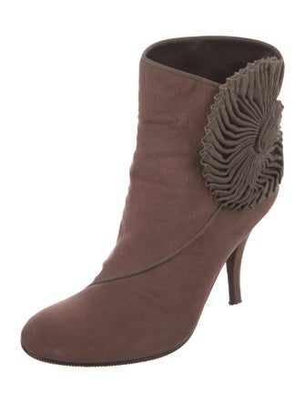 Stella McCartney Suede Colorblock Pattern Sock Boots