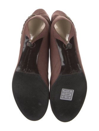 Stella McCartney Suede Colorblock Pattern Sock Boots